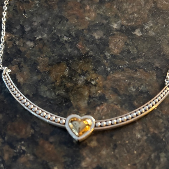 Brighton Pretty Tough Two-Tone Heart Necklace - Picture 2 of 3
